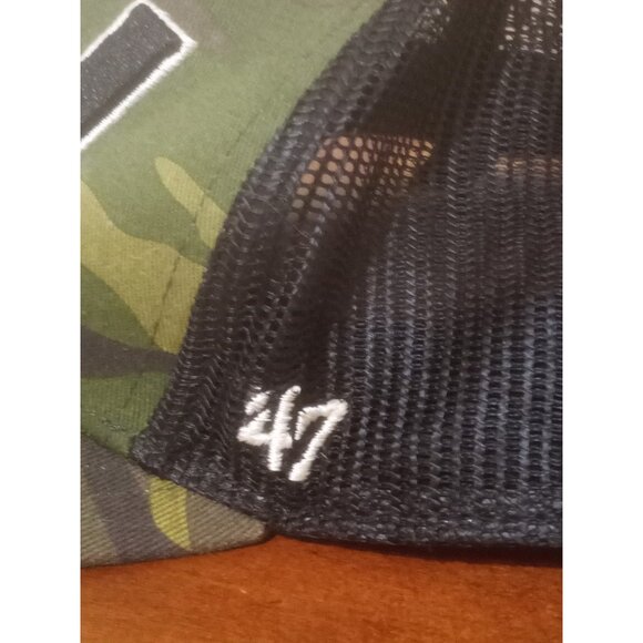 LSU Tigers Camoflauge 47 Brand Snapback Hat Cap Men's Collge Green Army - Picture 4 of 12